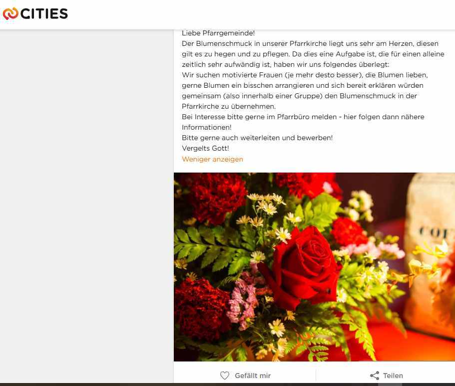 Blumen_  Team gesucht